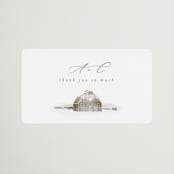 "Rustic Barn" - Wedding Favor Stickers in Fawn by AK Graphics - Front