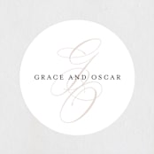 "front and center" - Wedding Favor Stickers in Putty by Angela Marzuki - Front