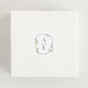 "Floral Enlace" - Wedding Favor Stickers in Blanc by Pati Cascino - In use