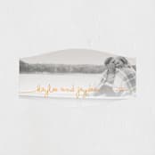 "The Happy Couple" - Wedding Favor Stickers in Tangerine by R studio - Front