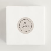 "Merge" - Wedding Favor Stickers in Cloud by Pixel and Hank - In use