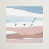"waves" - Wedding Favor Stickers in Beachy by Pixel and Hank - Front