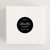 "Classically Elegant" - Wedding Favor Stickers in Snow by Brandy Folse - In use