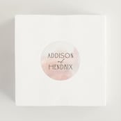"First light" - Wedding Favor Stickers in Blush by Itsy Belle Studio - In use
