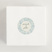 "Bloom" - Wedding Favor Stickers in Waterfall by Kelly Watkins - In use