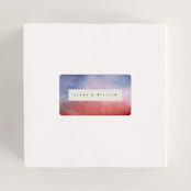 "At Dusk" - Wedding Favor Stickers in Sunset by Sumak Studio - In use