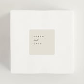 "Simply" - Wedding Favor Stickers in Linen by Brianne Larsen - In use