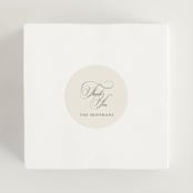 "Wonderful Tonight" - Wedding Favor Stickers in Oreo Creme by Design Lotus - In use