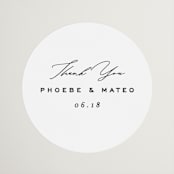 "Numerical" - Wedding Favor Stickers in Lily by Owl and Toad - Front