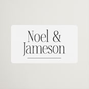 "Modern Space" - Wedding Favor Stickers in Cloud by Ashlee Townsend - Front