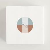 "Trois" - Wedding Favor Stickers in Almond by Blustery August - In use