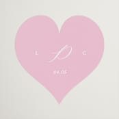 "Vintage Whimsy" - Wedding Favor Stickers in Peony by Corinne Malesic - Front