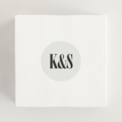 "Flynn" - Wedding Favor Stickers in Ash by Kelly Watkins - In use