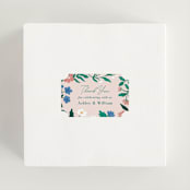 "Le Jardin" - Wedding Favor Stickers in Petal by Elly - In use