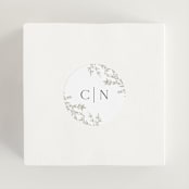 "Swoon" - Wedding Favor Stickers in Cotton by Carolyn Nicks - In use