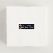 "Nouveau flowers" - Wedding Favor Stickers in Navy by Ana de Sousa - In use