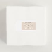 "Modern Serene" - Wedding Favor Stickers in Blush by Hannah Williams - In use