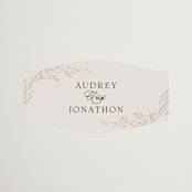 "Trailing Vines" - Wedding Favor Stickers in Almond by Erin L. Wilson - Front