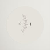 "To Hold" - Wedding Favor Stickers in Ivory by Carolyn Nicks - Front