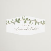 "Canopy" - Wedding Favor Stickers in Ivy by Everett Paper Goods - Front