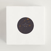 "North" - Wedding Favor Stickers in Twilight by Baumbirdy - In use
