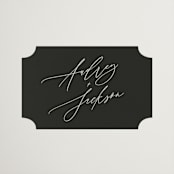 "The Arc" - Wedding Favor Stickers in Truffle by Vera Lim - Front