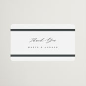 "Chisel" - Wedding Favor Stickers in Quartz by Kristie Kern - Front