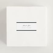 "Chisel" - Wedding Favor Stickers in Quartz by Kristie Kern - In use