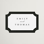 "Defined" - Wedding Favor Stickers in Snow by mo kelley - Front