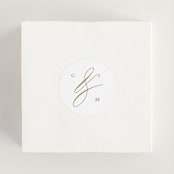 "Ampersand glam" - Wedding Favor Stickers in Powder by Creo Study - In use