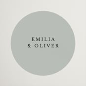 "Gilded Script" - Wedding Favor Stickers in Sage by Angela Thompson - Front