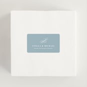 "Polished" - Wedding Favor Stickers in Powder Blue by Jennifer Postorino - In use