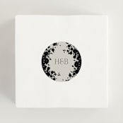 "Bouquet Toss" - Wedding Favor Stickers in Smoke by Robert and Stella - In use