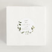 "Lovely" - Wedding Favor Stickers in Moss by Petra Kern - In use