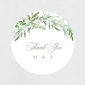 "I do" - Wedding Favor Stickers in Fern by Creo Study - Front