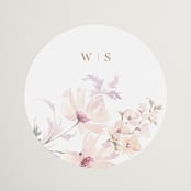 "kosmos" - Wedding Favor Stickers in Cotton Candy by Phrosné Barwood - Front