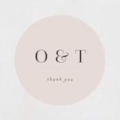"Eclectic" - Wedding Favor Stickers in Dusty Rose by Vera Lim - Front