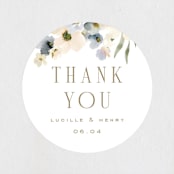 "Swept Away" - Wedding Favor Stickers in Petal by Leah Bisch - Front