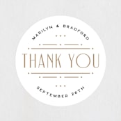 "Encapsulated" - Wedding Favor Stickers in Black Tie by Hooray Creative - Front