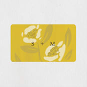 "Sophia" - Wedding Favor Stickers in Sunshine by Ani Somi - Front