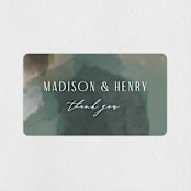 "Verdant" - Wedding Favor Stickers in Moss by Nicoletta Savod - Front