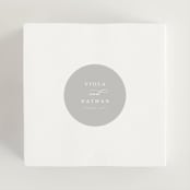 "Overlay" - Wedding Favor Stickers in Dove by Meggy Masters - In use
