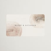 "gentleness" - Wedding Favor Stickers in Sand by Sumak Studio - Front