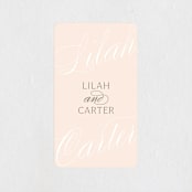 "Classic Lux" - Wedding Favor Stickers in Blush by Stacey Day - Front