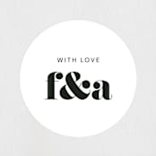 "Letters" - Wedding Favor Stickers in Silk by JoAnn Jinks - Front