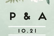 "Botanical Name Plate" - Wedding Favor Stickers in Sage by Shiny Penny Studio - In use