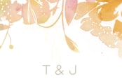 "Garden" - Wedding Favor Stickers in Peach by Lori Wemple - In use