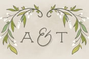 "Rustic Love" - Wedding Favor Stickers in Parchment by GeekInk Design - In use