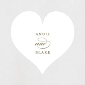 "divine" - Wedding Favor Stickers in Gilded Gold by Jennifer Postorino - Front