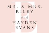 "over and over" - Wedding Favor Stickers in Soft Peach by Lea Delaveris - In use